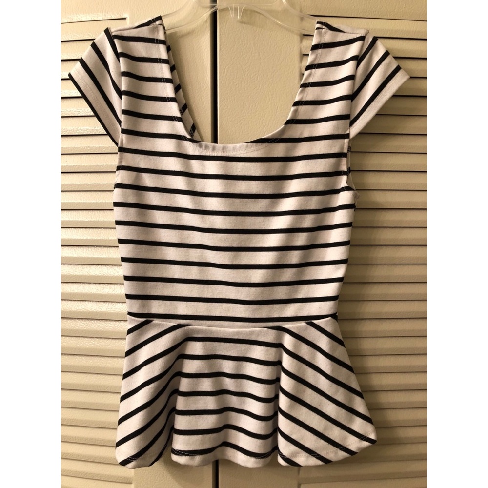 Striped Peplum